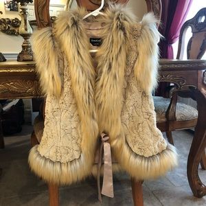 Faux fur vest.worn once